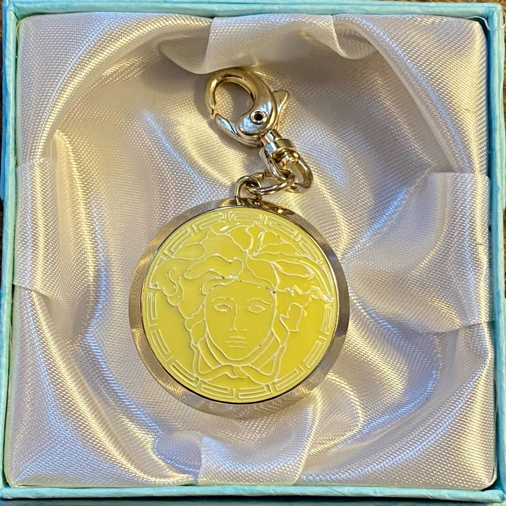 VINTAGE VERSACE MEDUSA BAG CHARM/KEYCHAIN